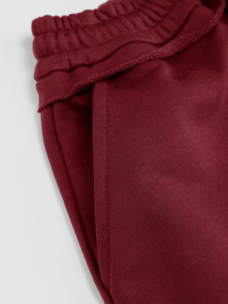 Terry Mid Rise Lettuce Trim Wide Leg Capri Sweatpants
