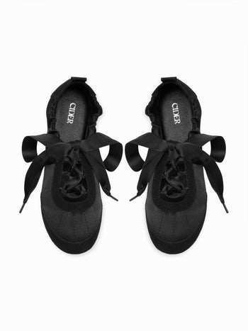 BOWKNOT LACE-UP SNEAKERS