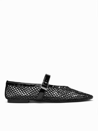 RHINESTONE MESH BUCKLE FLATS