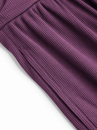 V-neck Ruched Wide Leg Jumpsuit