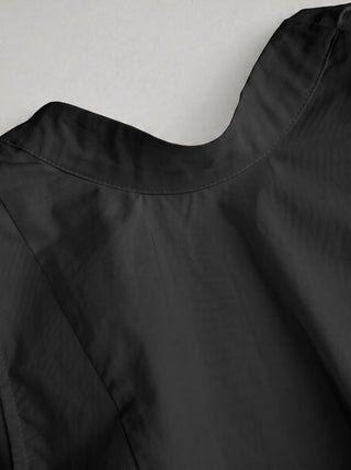 Cotton High Neck Backless Bowknot A-line Maxi Dress
