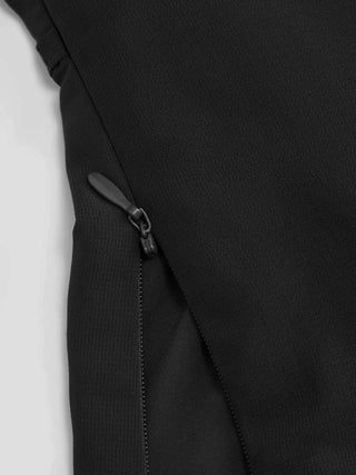 Chiffon V-neck Ruffle Sleeve Pleated Tie Back Blouse