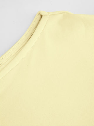 Boat Neck Short Sleeve Ruched A-line Mini Dress