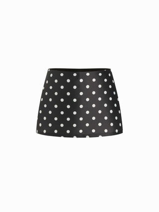 Satin Low Rise A-line Mini Skort