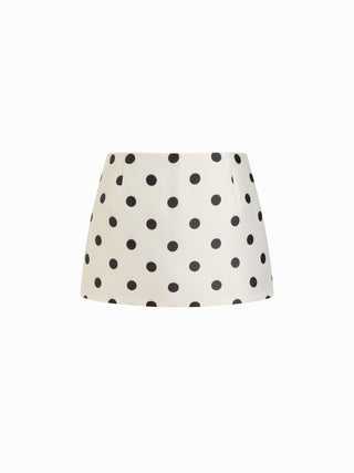 Satin Low Rise A-line Mini Skort