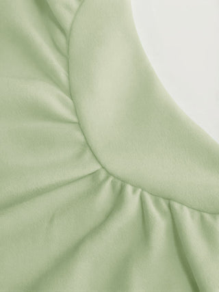 Scoop Neck Ruched A-line Tank Mini Dress