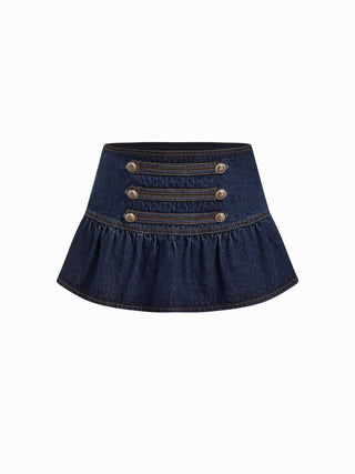 So Metal Low-Rise Skirt