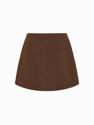Low Rise Side Tie Bowknot A-line Mini Skirt