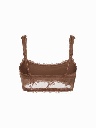 Sheer Lace Asymmetrical Poncho Top Two-Piece Set