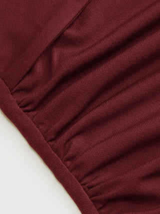 Asymmetrical Neck Ruched Cami Top