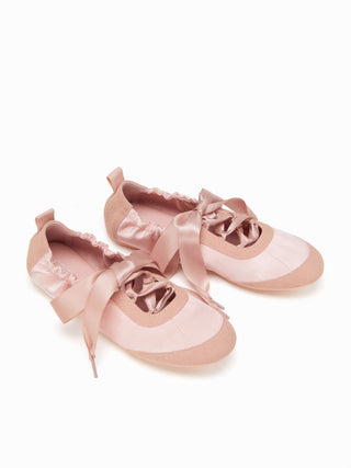 BOWKNOT LACE-UP SNEAKERS