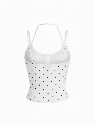 Jacquard Striped Scoop Neck Cami Top