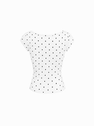Scoop Neckline Ruched Cap Sleeve Top