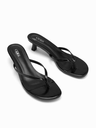 FLIP-FLOP KITTEN HEELED SANDALS