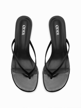 FLIP-FLOP KITTEN HEELED SANDALS