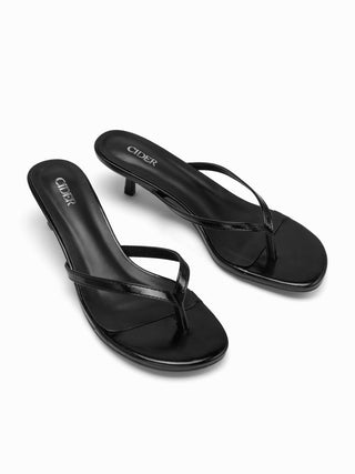 FLIP-FLOP KITTEN HEEL SANDALS