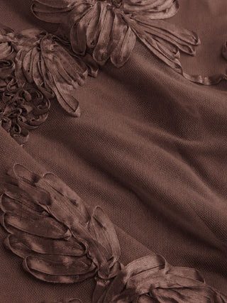 Floral Jacquard Strapless Mini Dress