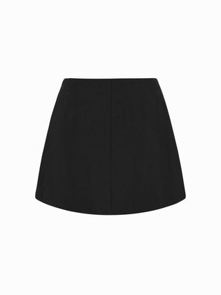Low Rise Side Tie Bowknot A-line Mini Skirt