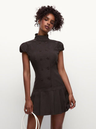 That's Classified Double-Breasted Stripe Dress