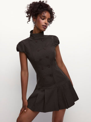 That's Classified Double-Breasted Stripe Dress