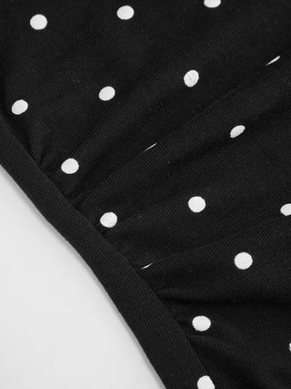 Ruched Round Neck Sleeveless Bodysuit