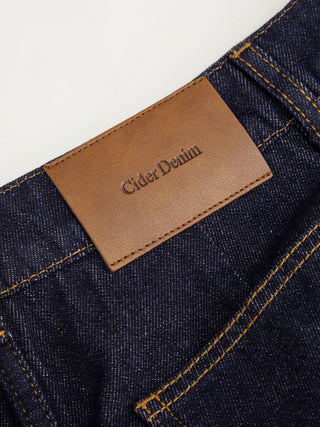 Washed Denim Split Low Rise A-line Mini Skort