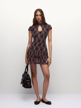 In Memories Lace Cutout Dress