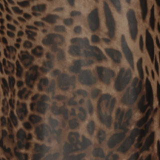 Leopard Tie Front Ruffle Cami Top & Mid Rise Wide Leg Trousers Loungewear Set