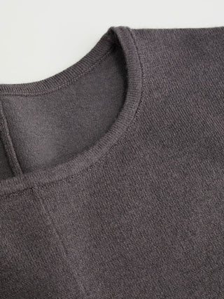 Knit Wool-blend Twist Knotted Short Sleeve Top