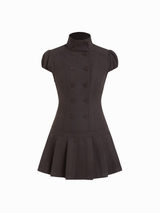 That's Classified Double-Breasted Stripe Dress