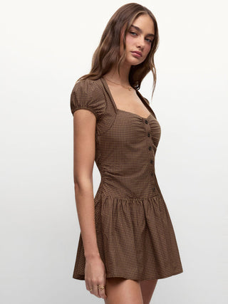 Always Pick Dare Plaid Dress
