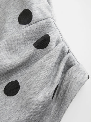 Cotton-blend Asymmetrical Neck Ruched Cinched Waist Sweatshirt