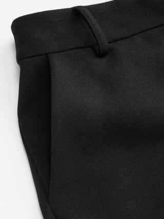 Peplum Bandeau Top & Mid Rise Straight Leg Trousers Set
