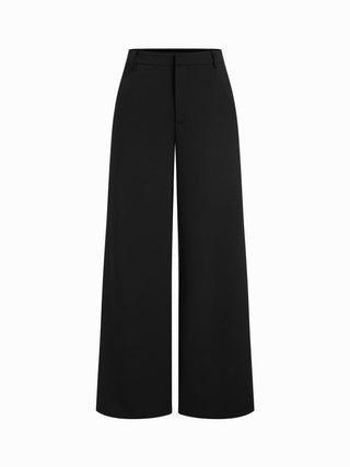 Peplum Bandeau Top & Mid Rise Straight Leg Trousers Set