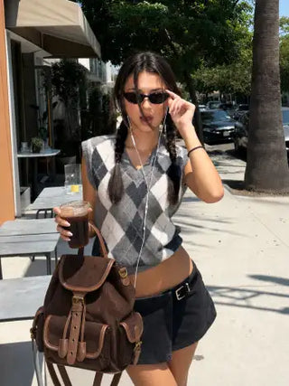 CORDUROY BUCKLE BACKPACK