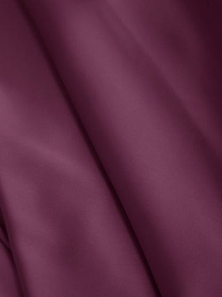 Satin Boat Neck Bell Sleeve Backless Mini Dress