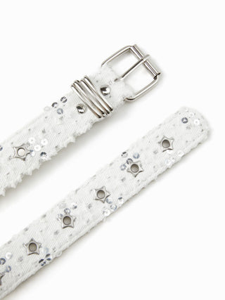 STAR EYELET BUCKLE BELT