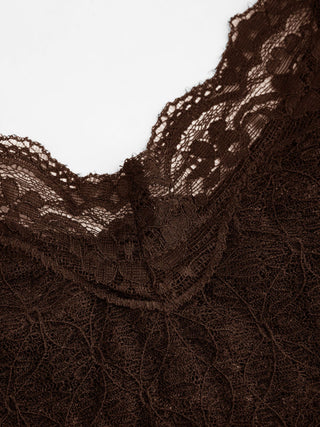 Textured Lace V-neck Cami Top