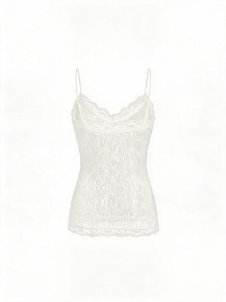 Textured Lace V-neck Cami Top