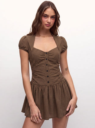 Always Pick Dare Plaid Dress