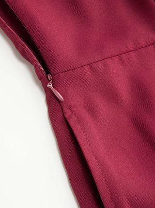 Stand Collar Asymmetrical Cloak Sleeve Mid Rise Wide Leg Jumpsuit