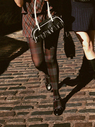 PLAID SHEER TIGHTS