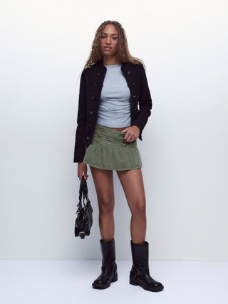 So Metal Low-Rise Skirt