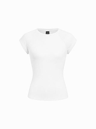 Cotton-blend High Stretch Raglan Sleeve Tee