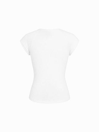 Cotton-blend High Stretch Raglan Sleeve Tee