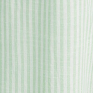 Cotton-blend Stripe Drawstring Ruffle Hem Tank Top & Low Rise Drawstring Trousers Loungewear Set