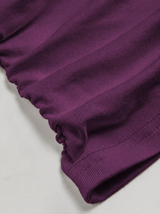 Mid Sleeve Ruched Tee