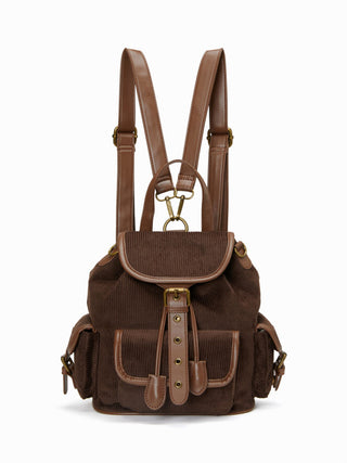 CORDUROY BUCKLE BACKPACK