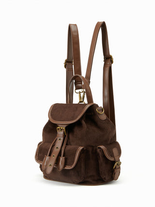 CORDUROY BUCKLE BACKPACK