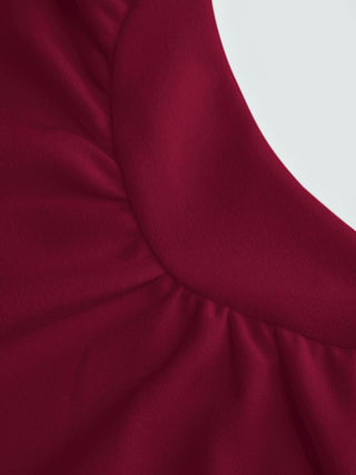 Scoop Neck Ruched A-line Tank Mini Dress